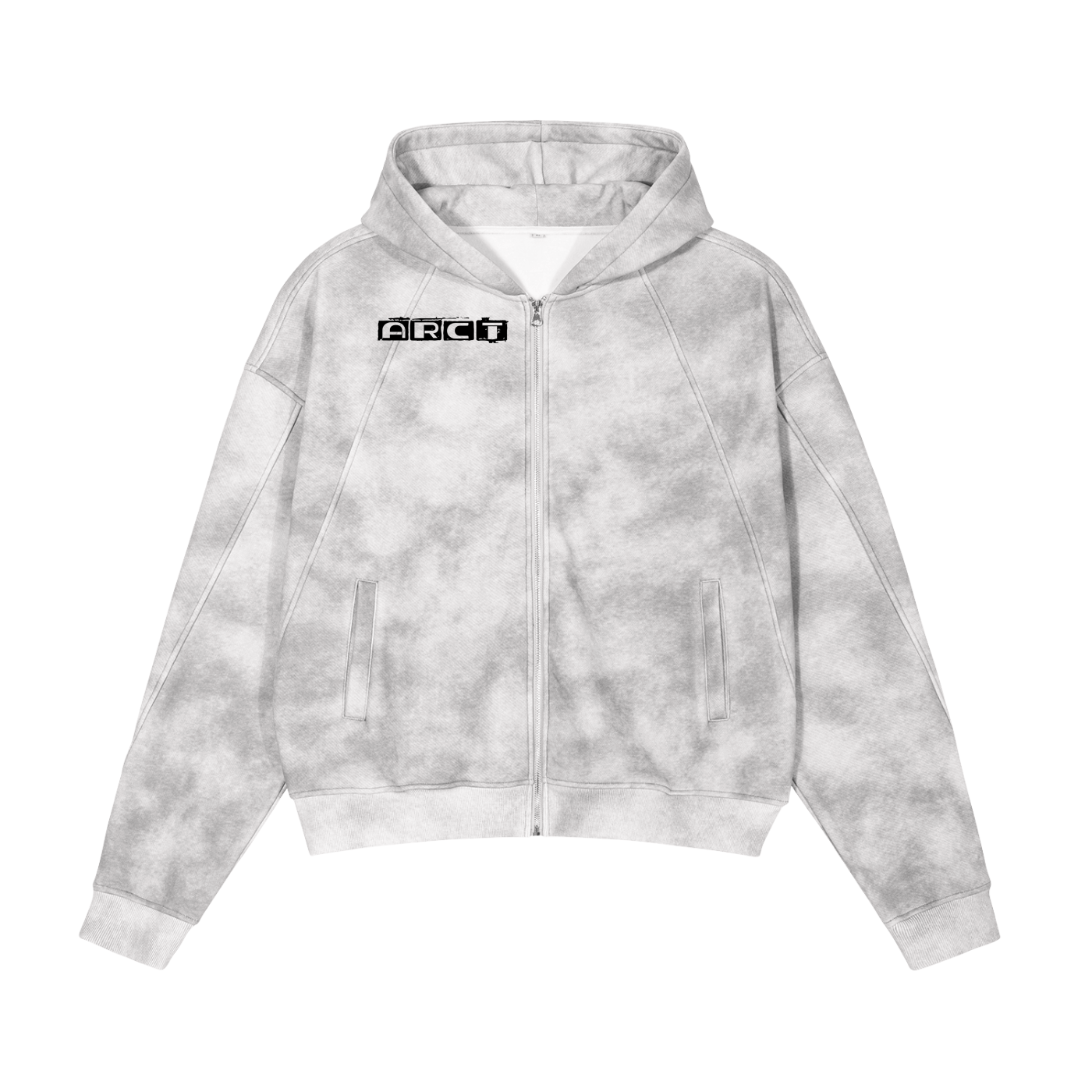 ARCT Dirty Wash Zip-Up Fleece Hoodie