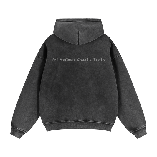 ARCT Zip-Through Boxy Fleece Hoodie