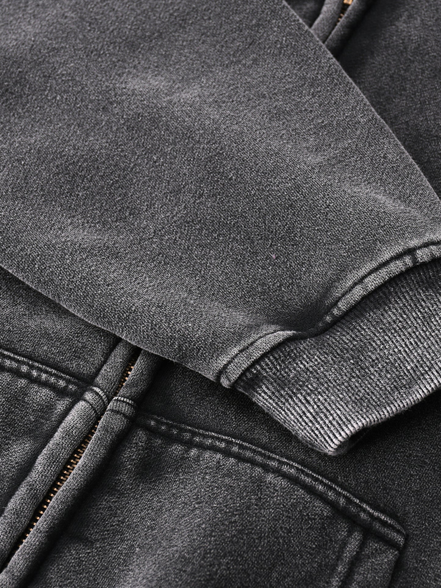 ARCT Zip-Through Boxy Fleece Hoodie