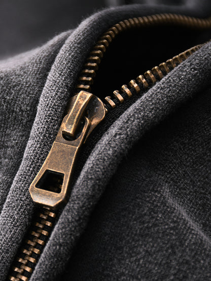 ARCT Zip-Through Boxy Fleece Hoodie